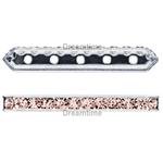 Dreamtime Crystal DC 77730 Rondelle Spacer Bars 5 Hole Rose Water Opal/Silver